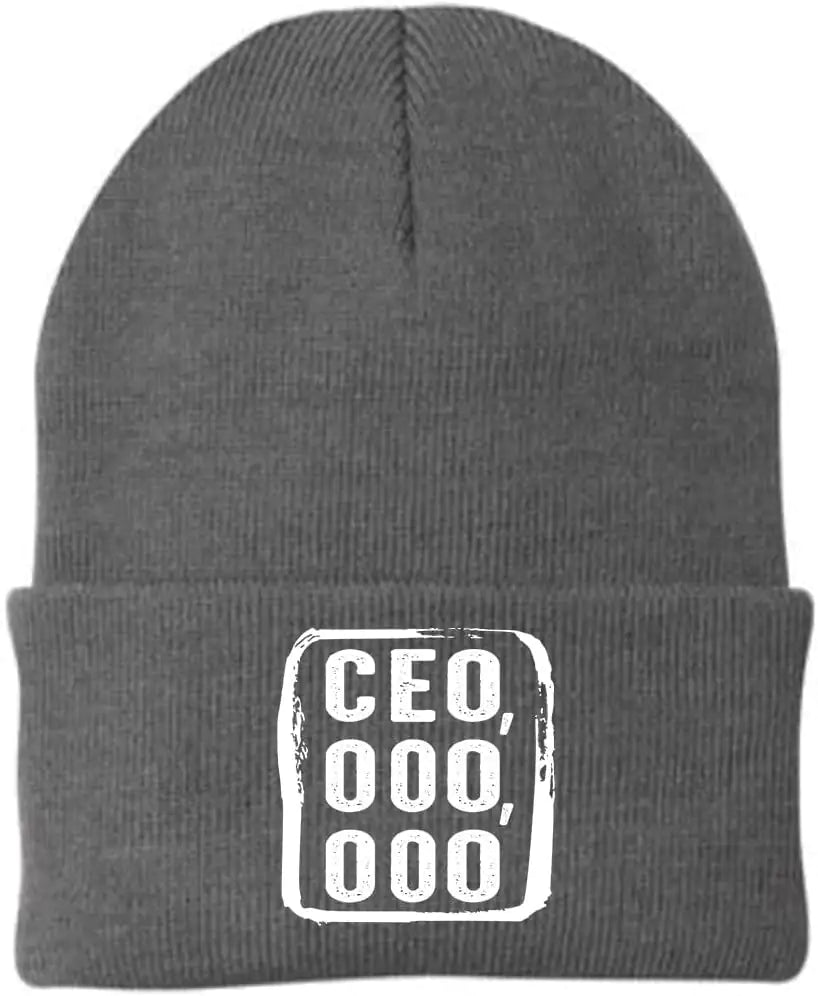 The CEO,000,000 Embroidered Beanie Hat