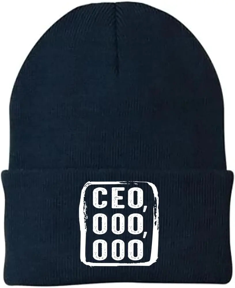 The CEO,000,000 Embroidered Beanie Hat