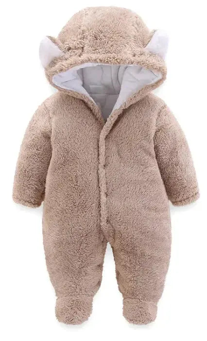 Winter Baby Jumpsuit Newborn Warm Thick Baby Romper - Image #4