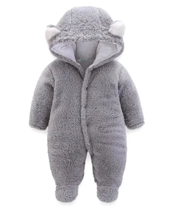 Winter Baby Jumpsuit Newborn Warm Thick Baby Romper - Image #5