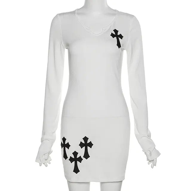 Cross Mini Dress