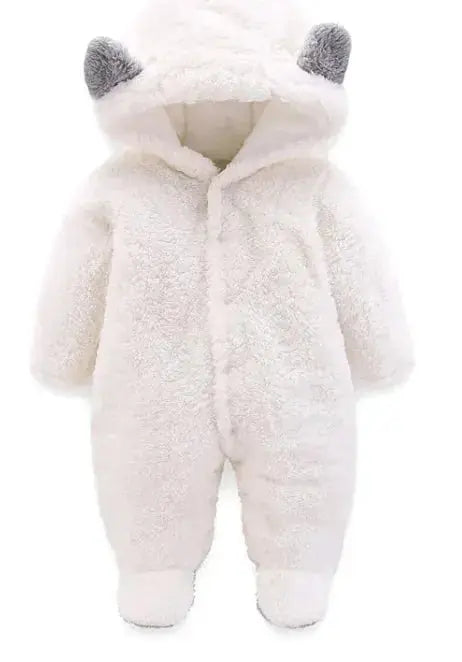 Winter Baby Jumpsuit Newborn Warm Thick Baby Romper - Image #1