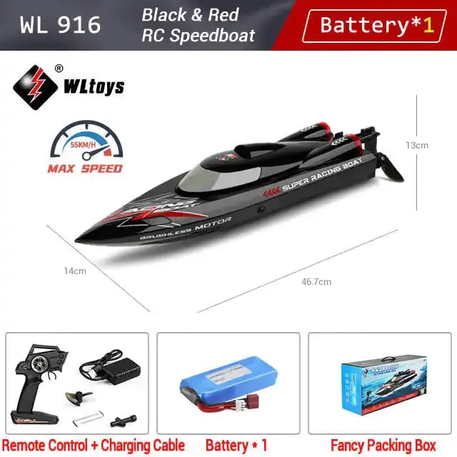 WLtoys WL916 RC Racing Boat - Image #10