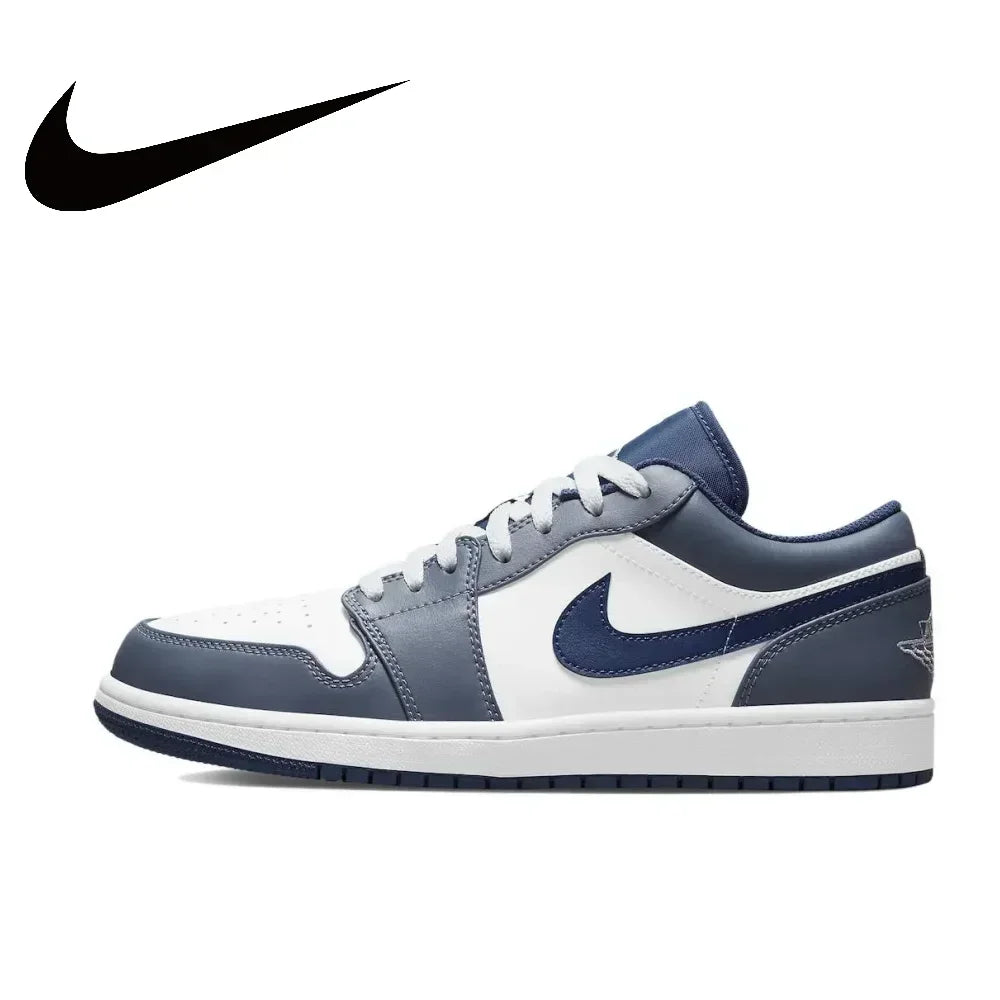 Nike Original Air Jordan 1 Low Classic Retro Men's Basketball Shoes Fashion Trend Casual Sneakers