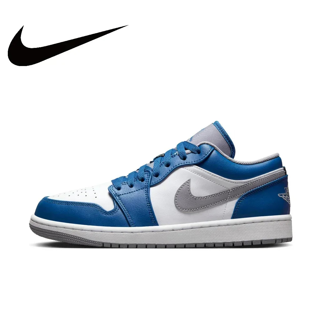 Nike Original Air Jordan 1 Low Classic Retro Men's Basketball Shoes Fashion Trend Casual Sneakers