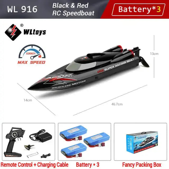WLtoys WL916 RC Racing Boat - Image #7
