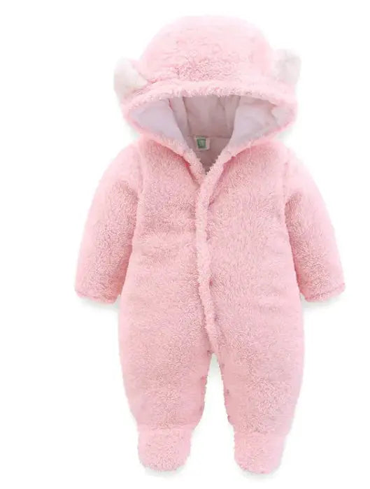 Winter Baby Jumpsuit Newborn Warm Thick Baby Romper - Image #2