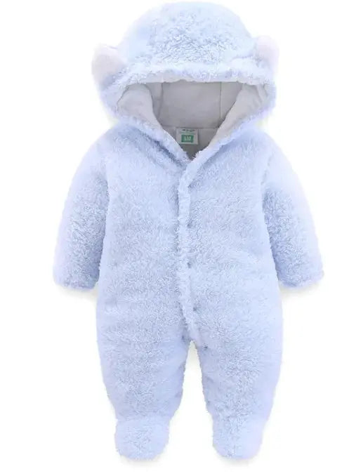 Winter Baby Jumpsuit Newborn Warm Thick Baby Romper - Image #3