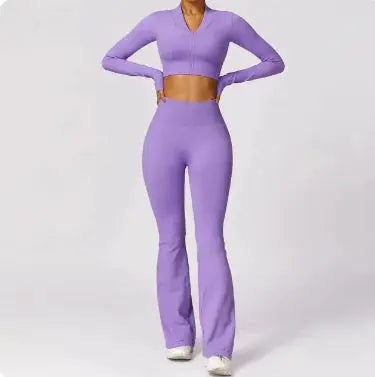 Women's Seamless Yoga Set - Image #1